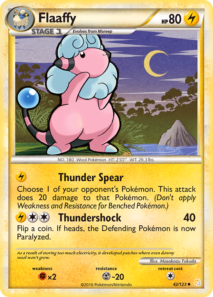 Flaaffy 42/123 Pokemon card