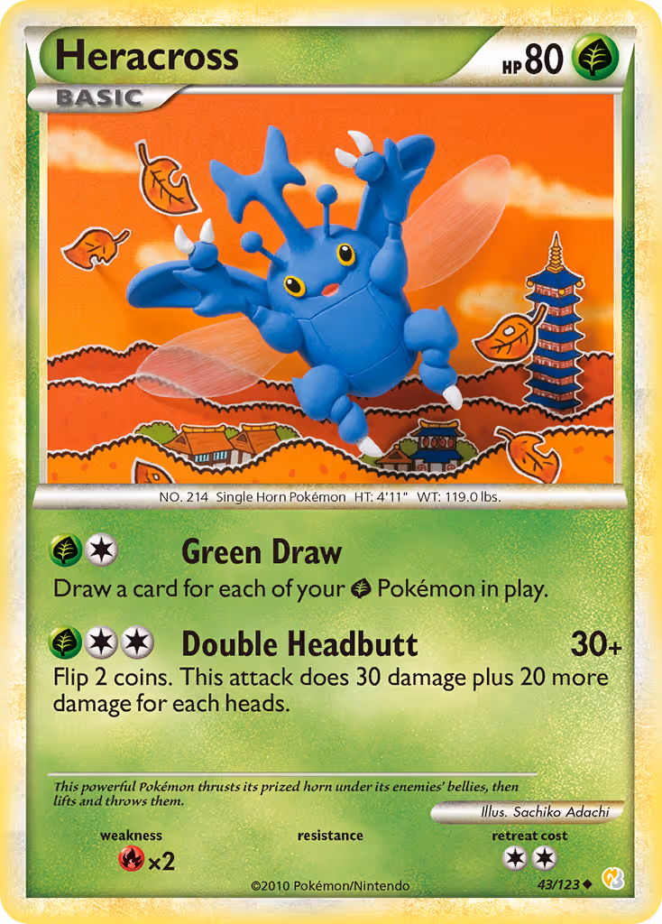 Heracross 43/123 Pokemon card