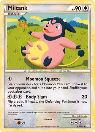 Miltank 47/123 Pokemon card
