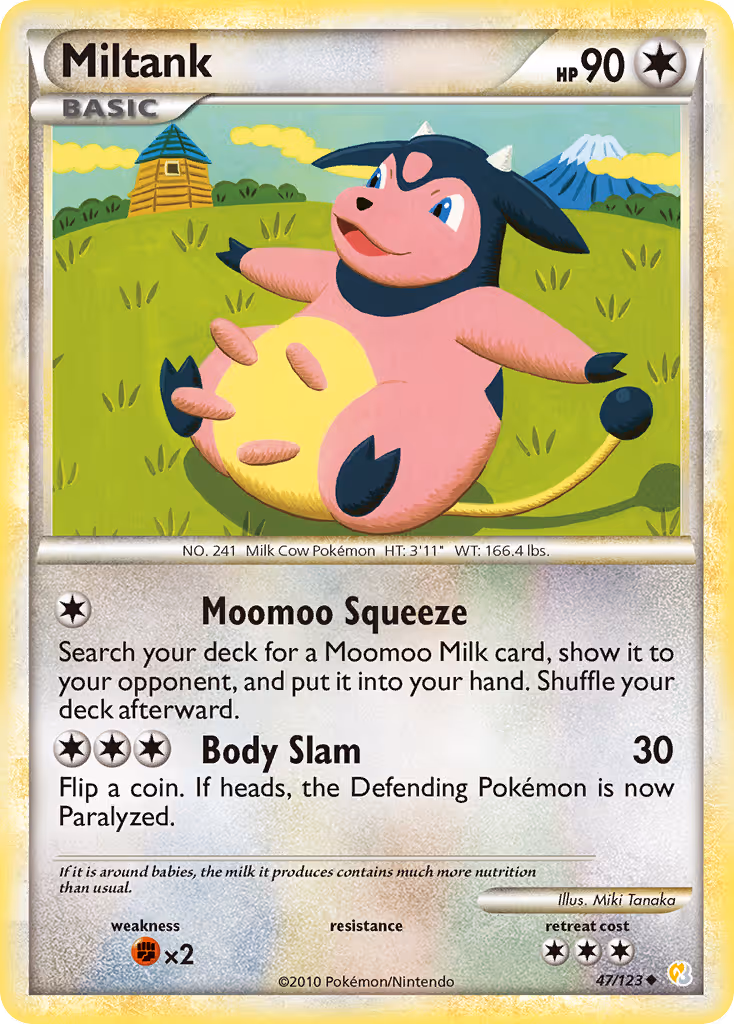 Miltank 47/123 Pokemon card