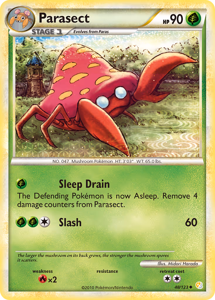 Parasect 48/123 Pokemon card