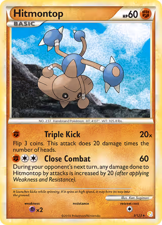 Hitmontop 5/123 Pokemon card