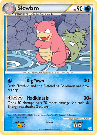 Slowbro 52/123 Pokemon card