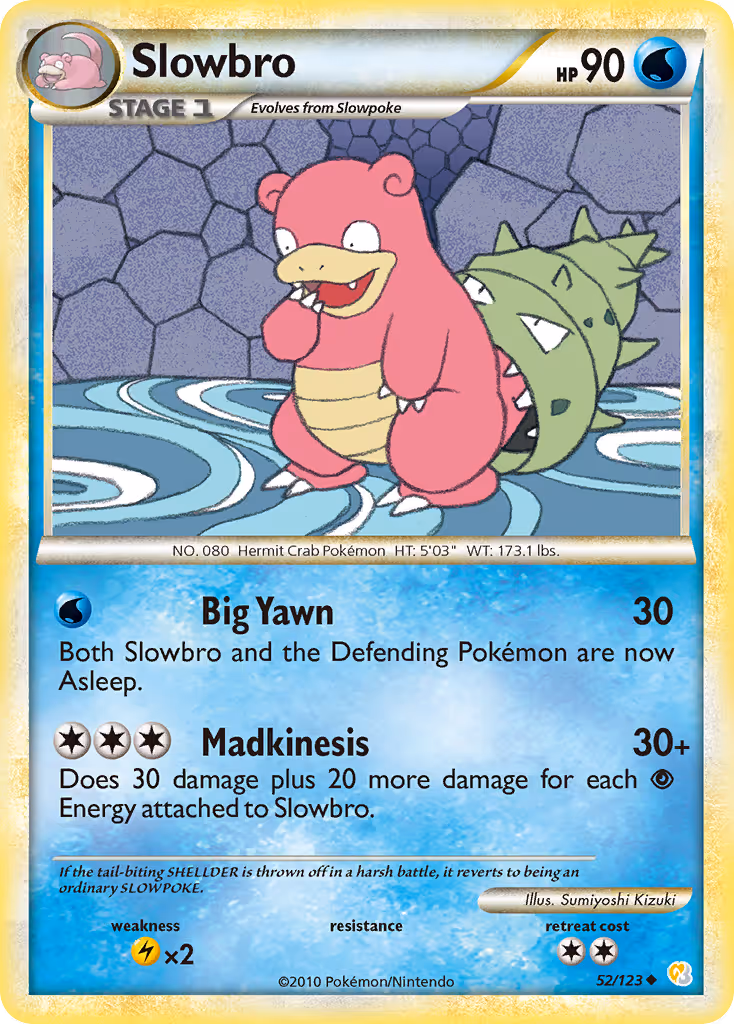 Slowbro 52/123 Pokemon card