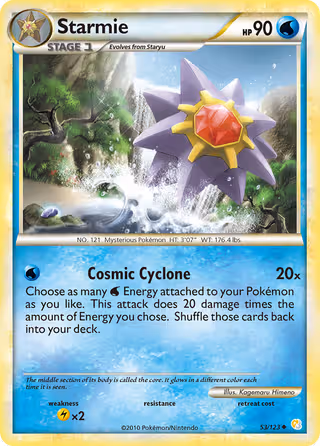 Starmie 53/123 Pokemon card