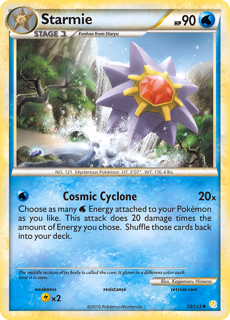 Starmie 53/123 Pokemon card