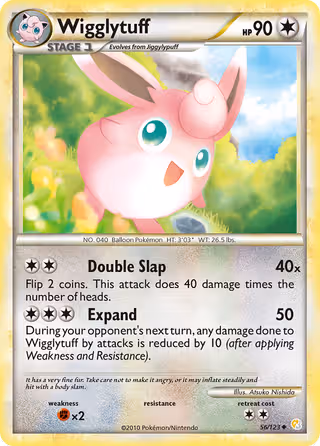 Wigglytuff 56/123 Pokemon card