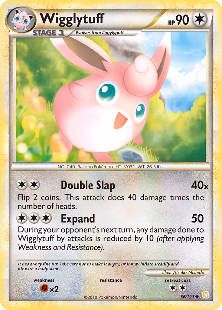 Wigglytuff 56/123 Pokemon card