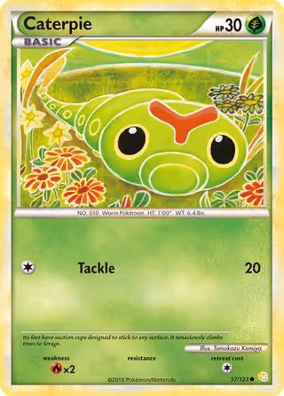 Caterpie 57/123 Pokemon card
