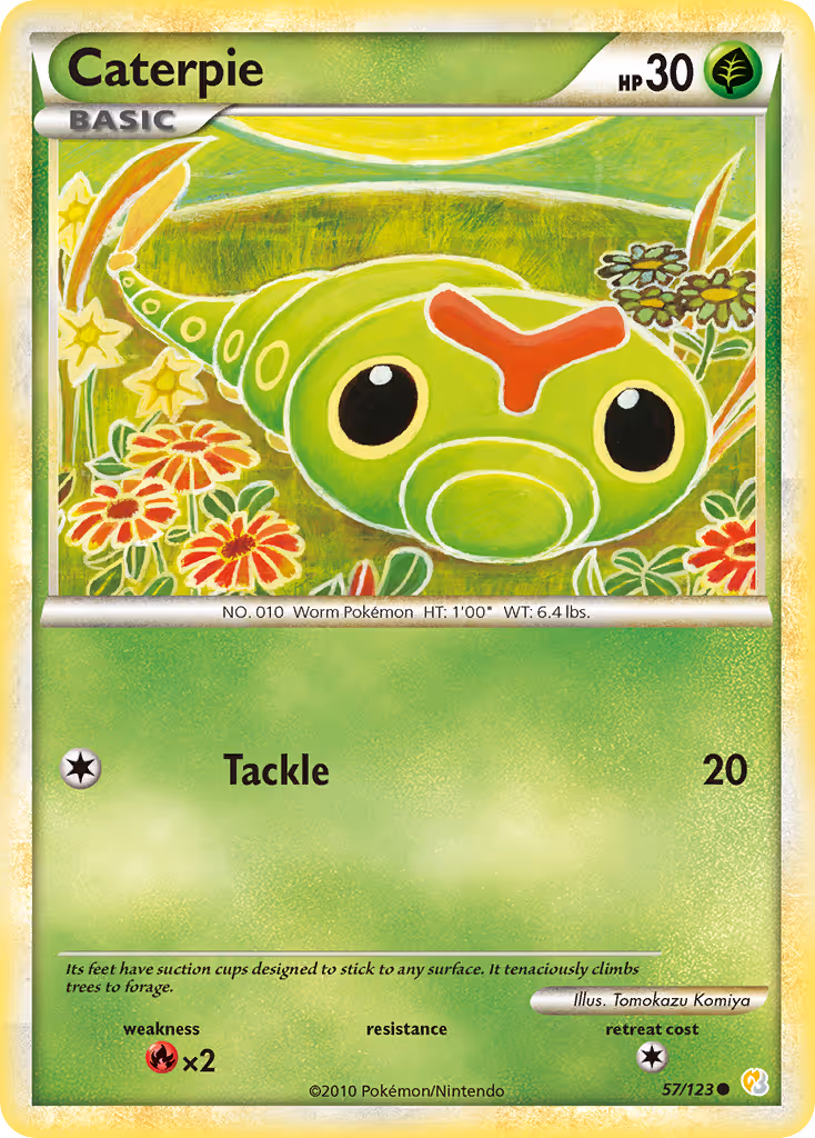 Caterpie 57/123 Pokemon card