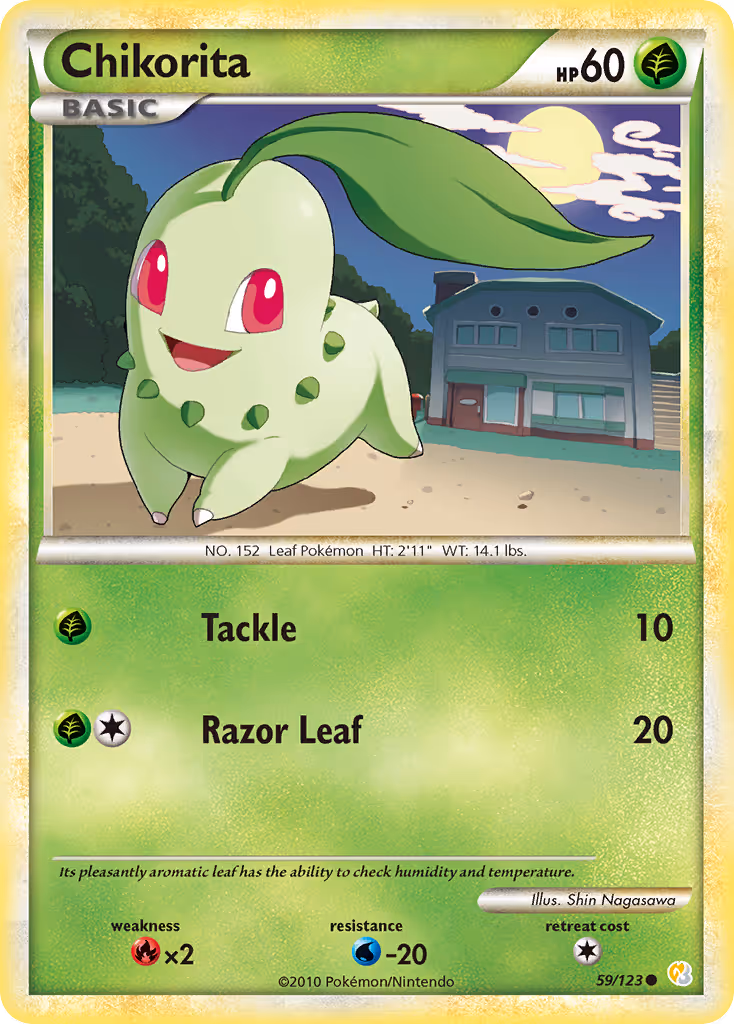 Chikorita 59/123 Pokemon card