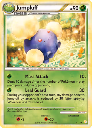 Jumpluff 6/123 Pokemon card