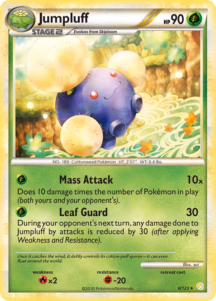 Jumpluff 6/123 Pokemon card