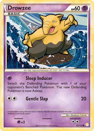 Drowzee 62/123 Pokemon card