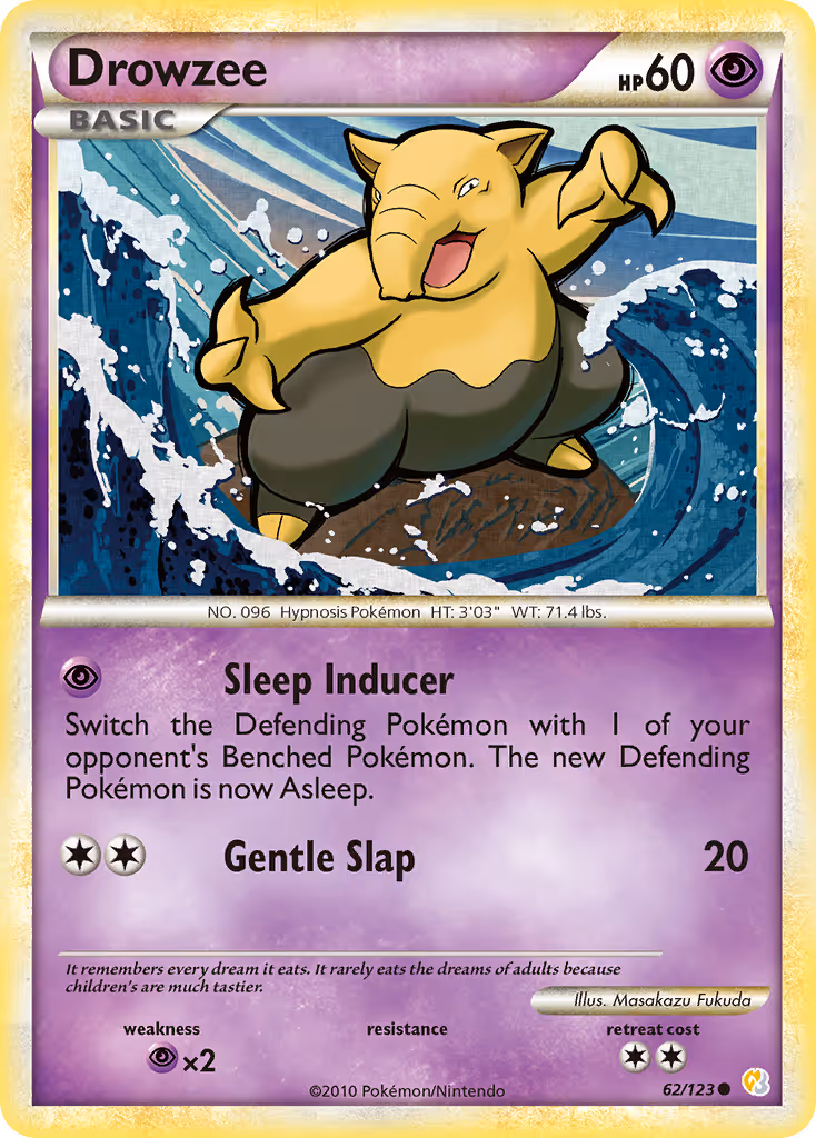 Drowzee 62/123 Pokemon card