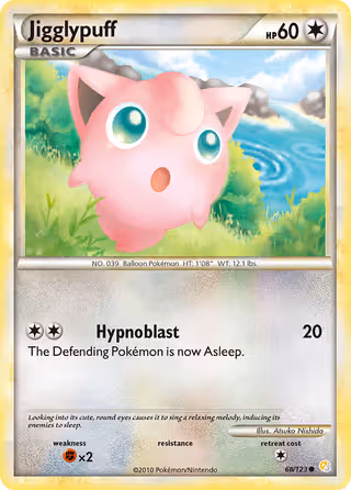Jigglypuff 68/123 Pokemon card