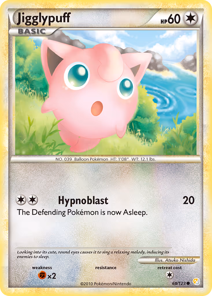 Jigglypuff 68/123 Pokemon card