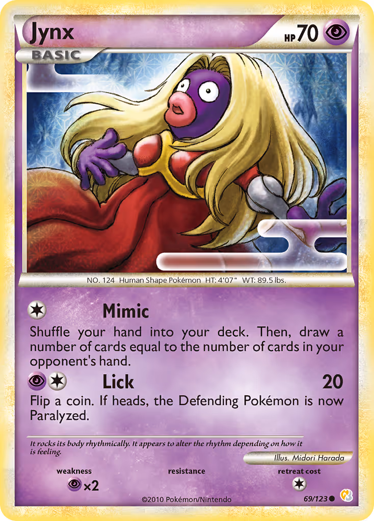 Jynx 69/123 Pokemon card