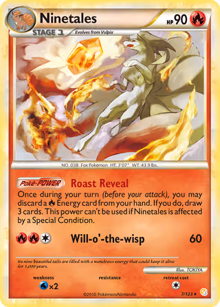 Ninetales 7/123 Pokemon card