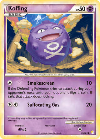 Koffing 70/123 Pokemon card