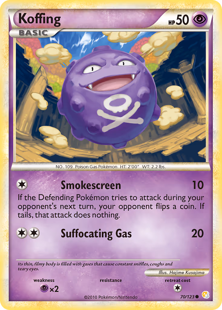 Koffing 70/123 Pokemon card