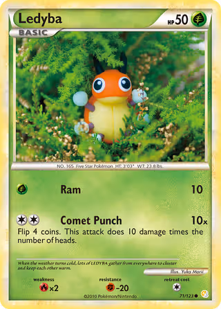 Ledyba 71/123 Pokemon card
