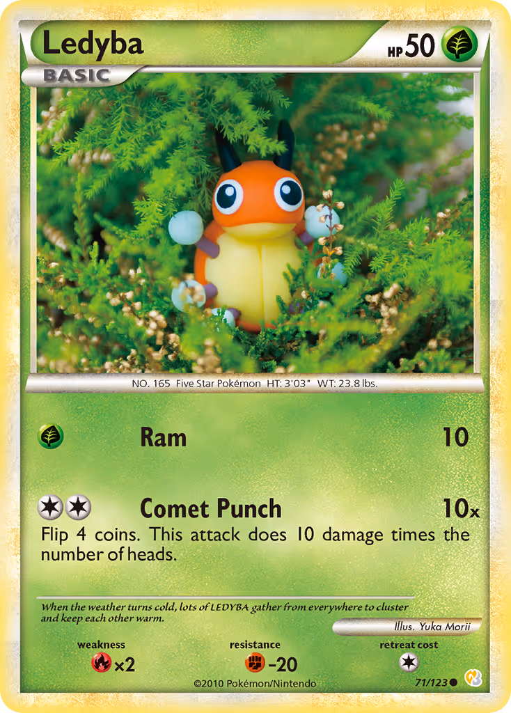 Ledyba 71/123 Pokemon card