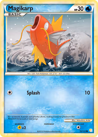 Magikarp 72/123 Pokemon card