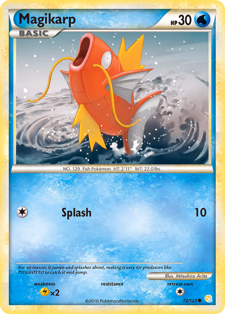 Magikarp 72/123 Pokemon card