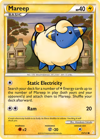 Mareep 73/123 Pokemon card