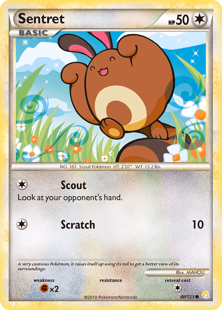 Sentret 80/123 Pokemon card