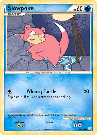 Slowpoke 81/123 Pokemon card