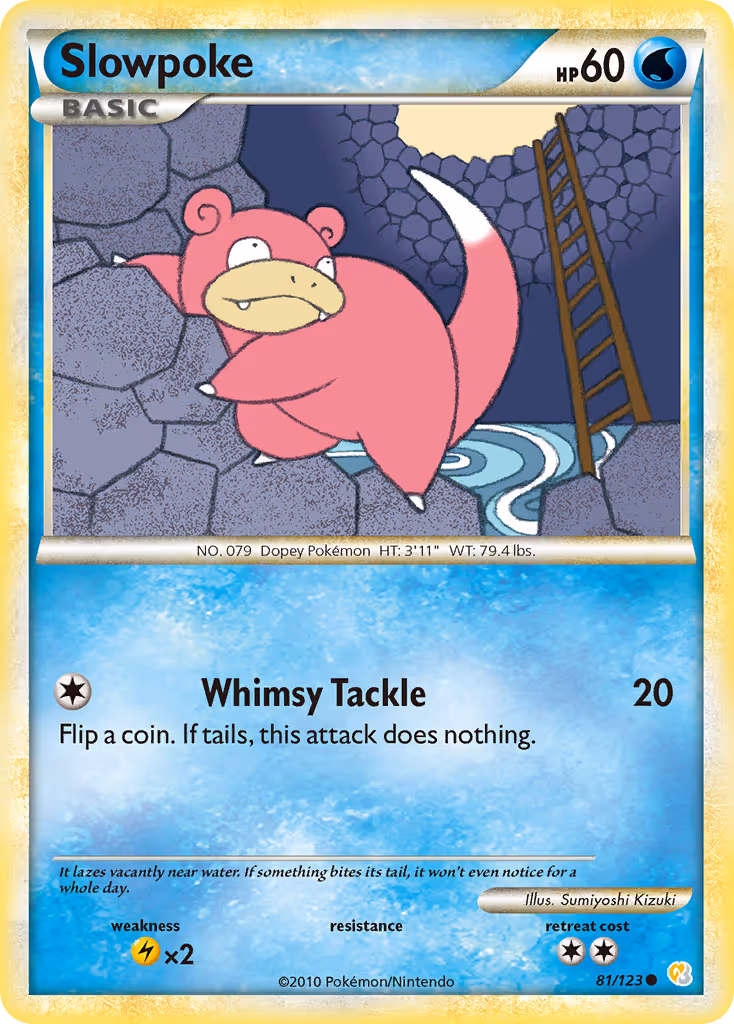 Slowpoke 81/123 Pokemon card