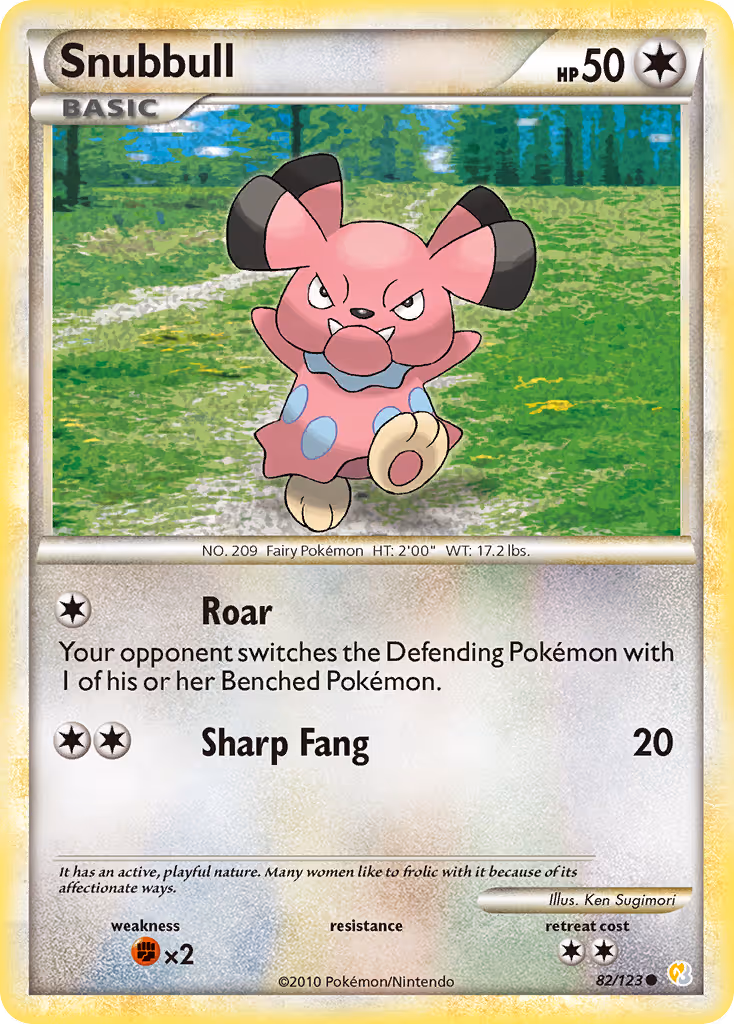Snubbull 82/123 Pokemon card