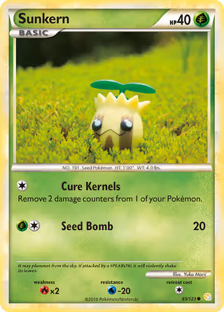 Sunkern 85/123 Pokemon card