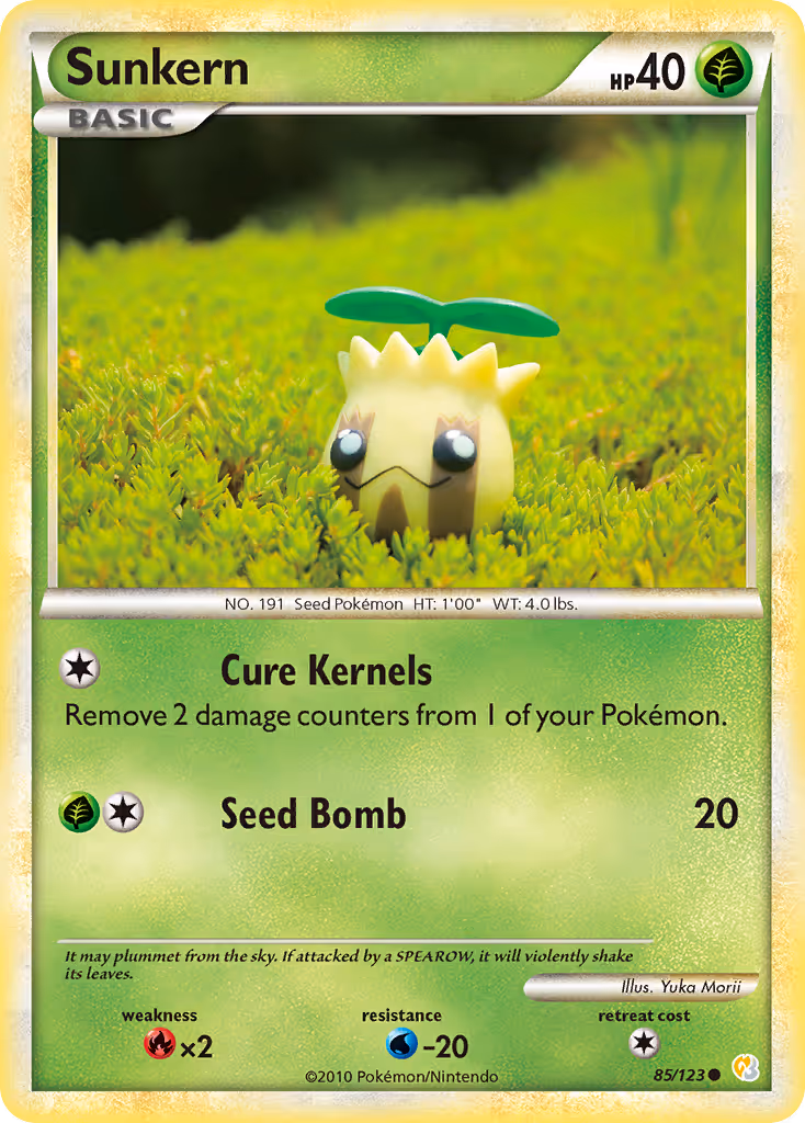 Sunkern 85/123 Pokemon card