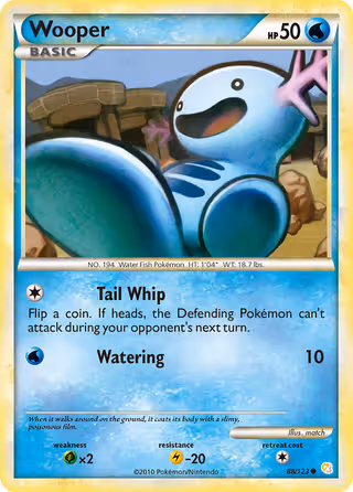 Wooper 88/123 Pokemon card