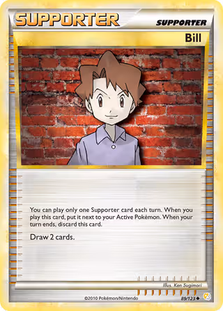 Bill 89/123 Pokemon card