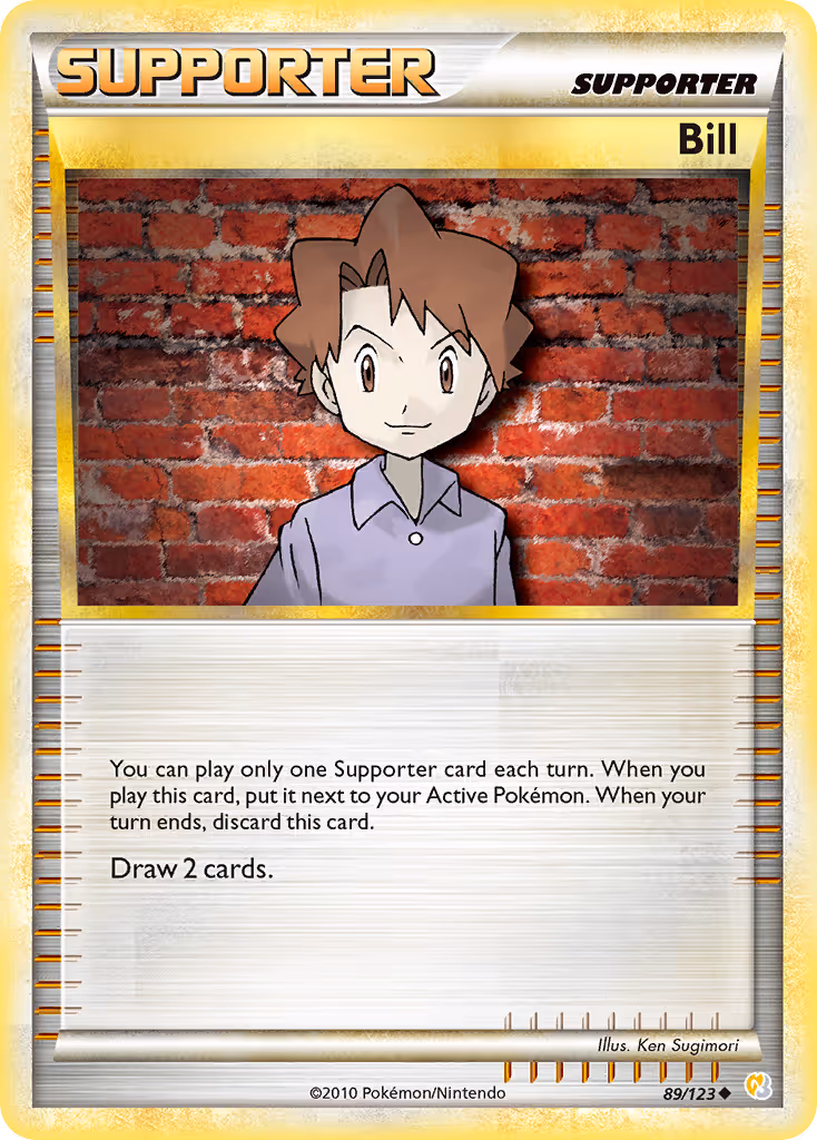 Bill 89/123 Pokemon card