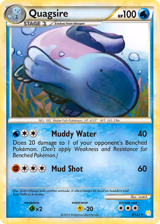 Quagsire 9/123 Pokemon card