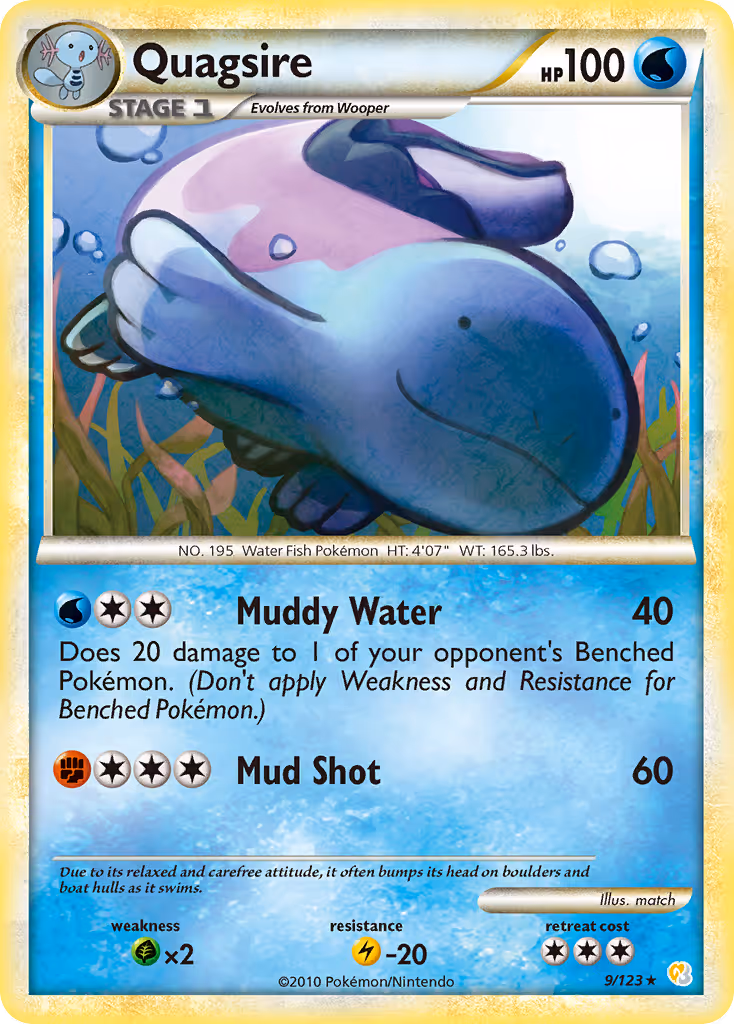 Quagsire 9/123 Pokemon card