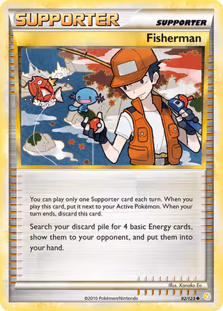 Fisherman 92/123 Pokemon card