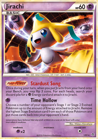 Jirachi 1/95 Pokemon card