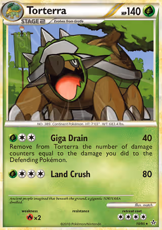 Torterra 10/95 Pokemon card