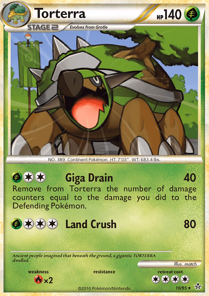 Torterra 10/95 Pokemon card