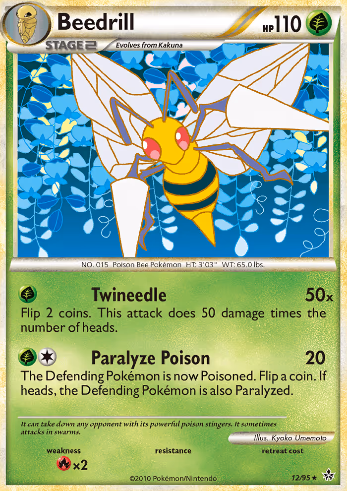 Beedrill 12/95 Pokemon card