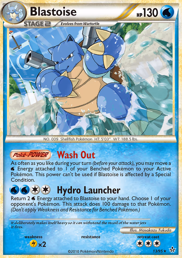 Blastoise 13/95 Pokemon card