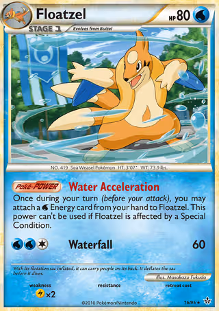 Floatzel 16/95 Pokemon card