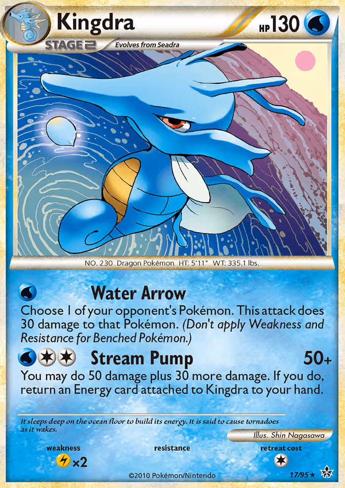 Kingdra 17/95 Pokemon card