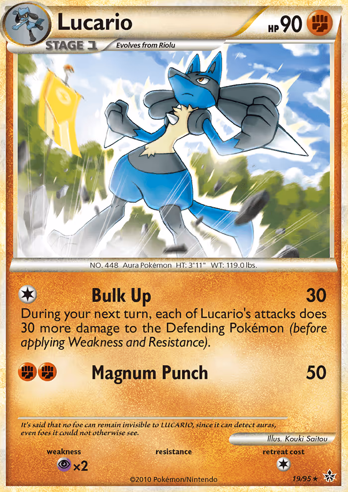 Lucario 19/95 Pokemon card